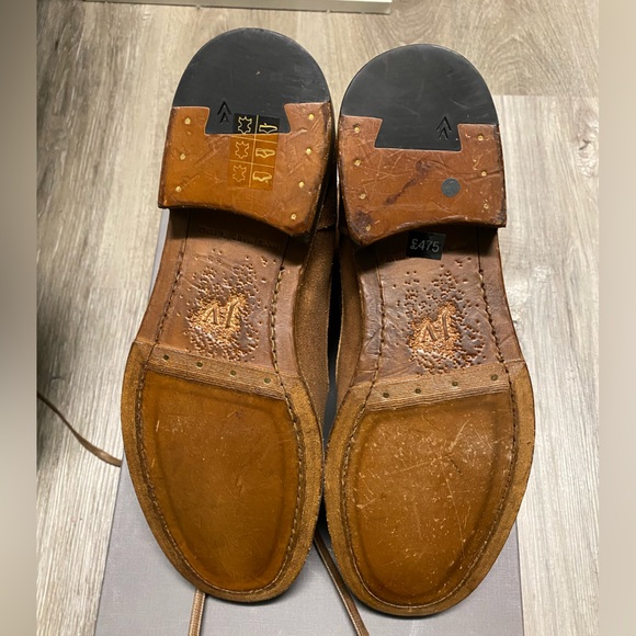 John Varvatos Brown Leather Men's Boots - Picture 7 of 8